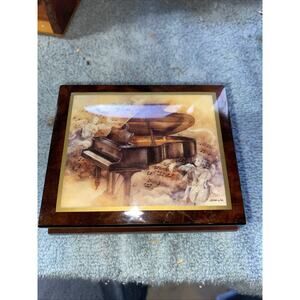 Ercolano Music Box Made In Italy Piano Sonata Box#1663 Limited Edition